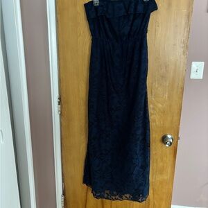 Trixxi Midnight Blue Strapless Lace Dress